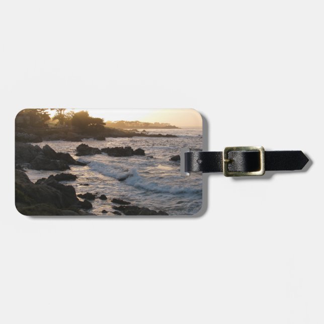 Pacific Grove Sunset Luggage Tag (Front Horizontal)