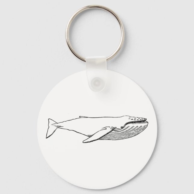 Pacific Humpback Whale Key Ring (Front)