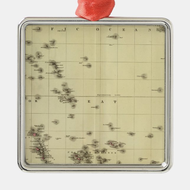 Pacific islands metal tree decoration (Front)