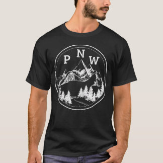 Pacific North West Mountains Oregon Washington T-Shirt