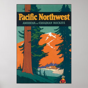 Pacific Northwest American and Canadian Rockies Poster