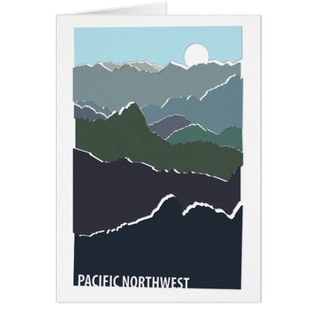 Pacific Northwest Greeting Card (Front)