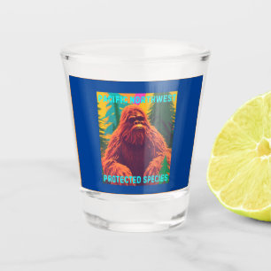Pacific Northwest Protected Species Sasquatch Shot Glass