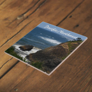 Pacific Northwest Scenic Coastline Ceramic Tile