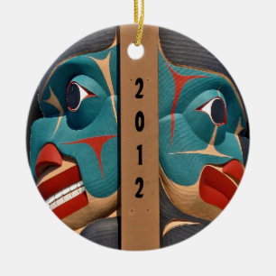 Pacific Northwest Totem Art  Design Ornament