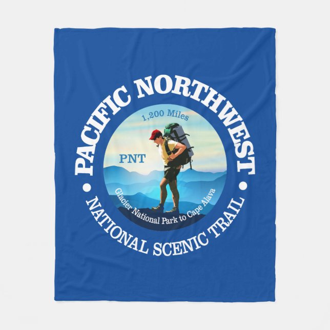 Pacific Northwest Trail (C) Fleece Blanket (Front)