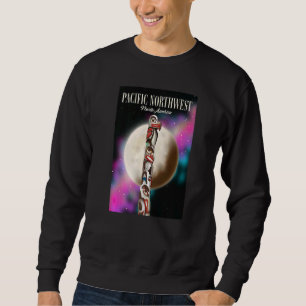Pacific Northwest Travel Poster Sweatshirt