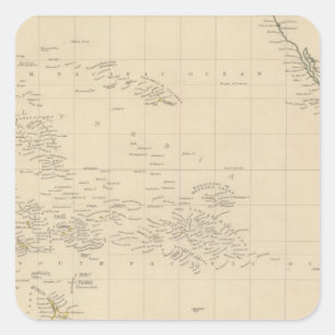 Pacific Ocean 3 Square Sticker