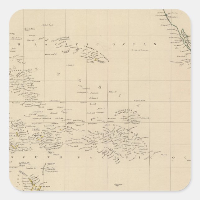 Pacific Ocean 3 Square Sticker (Front)