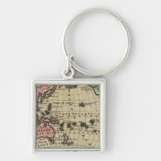 Pacific Ocean, British Islands Key Ring (Front)