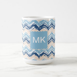 Pacific Ocean Chevron Pattern Coffee Mug