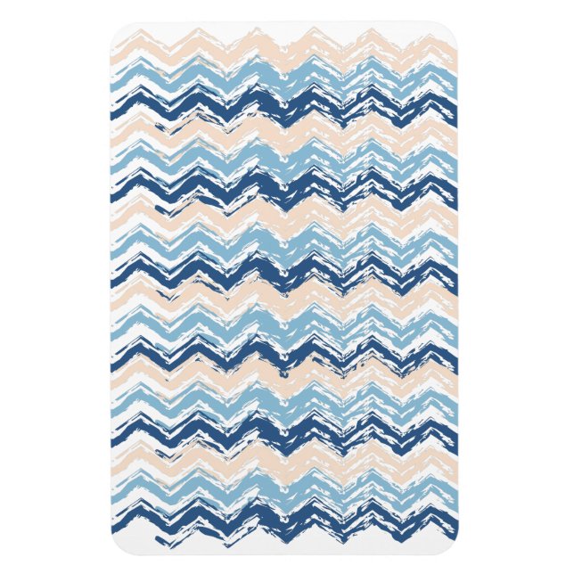 Pacific Ocean Chevron Pattern Magnet (Vertical)