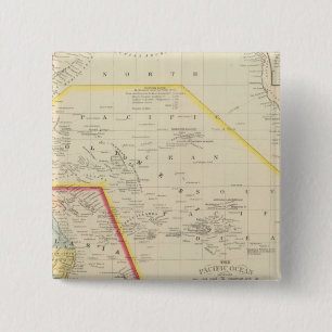 Pacific Ocean including Oceania 15 Cm Square Badge