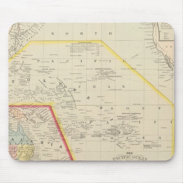 Pacific Ocean including Oceania Mouse Pad (Front)