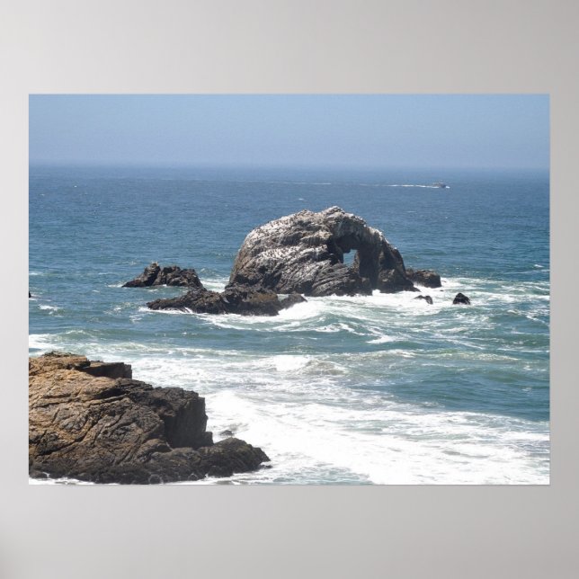 Pacific Ocean, San Francisco, CA Poster (Front)