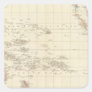 Pacific Ocean Square Sticker