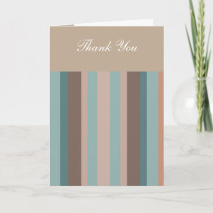 Pacific Ocean Stripes Thank You Card
