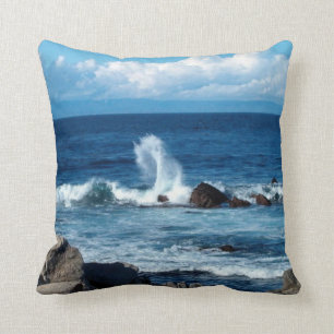 Pacific Ocean Waves Cushion