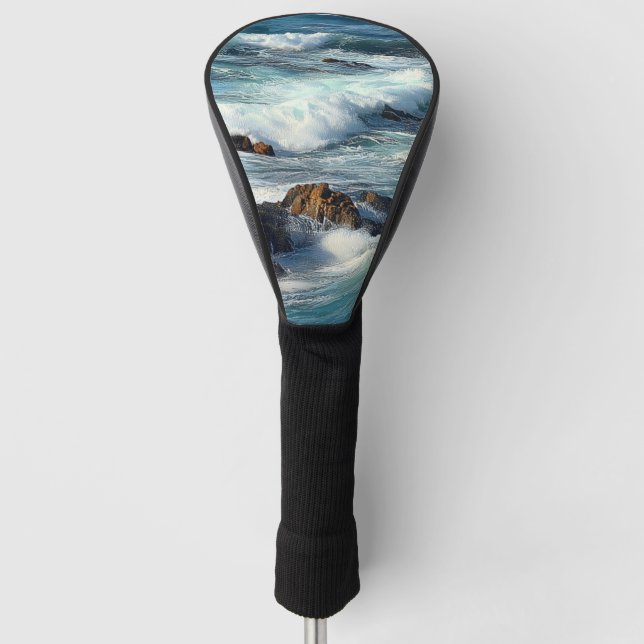 Pacific Ocean Waves Golf Head Cover (Front)