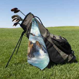 Pacific Ocean Waves Golf Towel