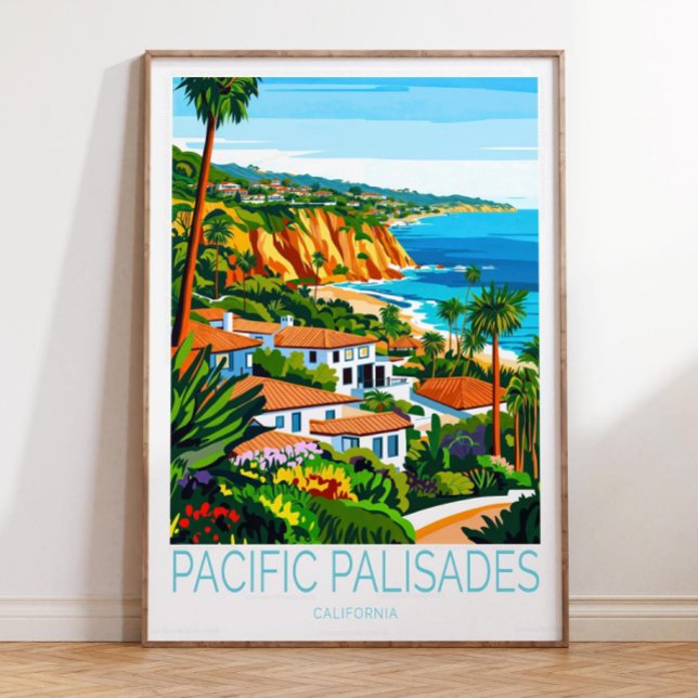Pacific Palisades California Poster, Pacific Palis Poster (Creator Uploaded)
