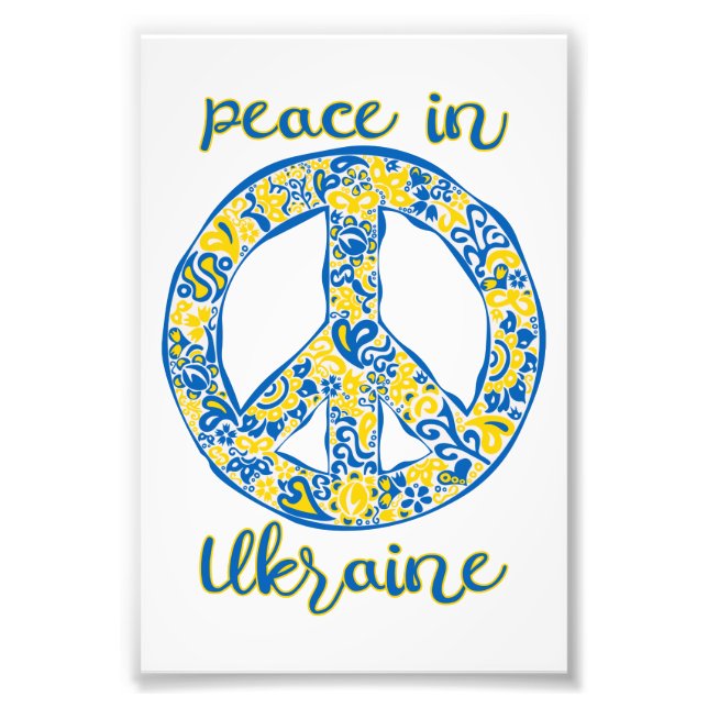 Pacific peace sign quote in Ukrainian flag colours (Front)