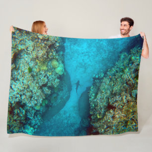 PACIFIC REEF SHARK FLEECE BLANKET
