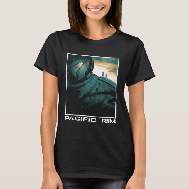 Pacific Rim Gold & Blue Poster T-Shirt (Front)