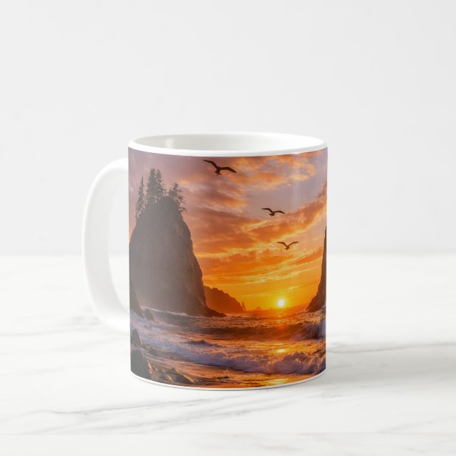 Pacific Sunset Coffee Mug (Front Left)