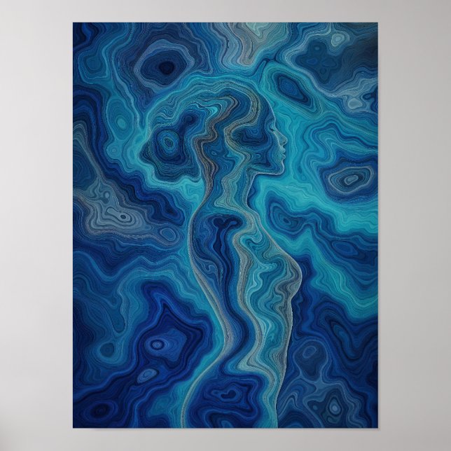 “Pacifica” – An Ocean Portrait Poster (Front)