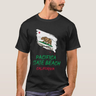 Pacifica State Beach California Paint Splatter Fla T-Shirt