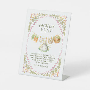 Pacifier Hunt Baby Shower Sign Locally Grown