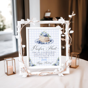 pacifier hunt Blueberry Pancake Baby Brunch Poster
