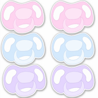 Pacifier Sticker Sheet