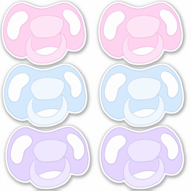 Pacifier Sticker Sheet (Front)