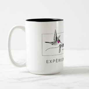 Pack 15 OZ Pink Colibri Two-Tone Coffee Mug