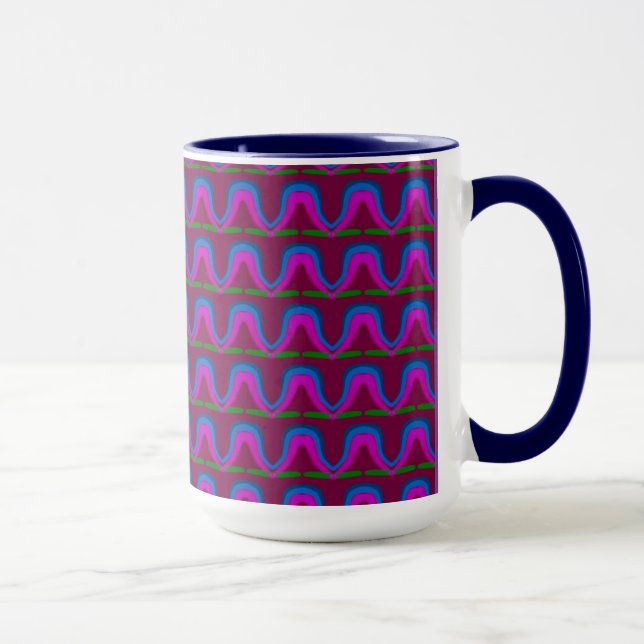 Pack MUG Jimette Design green blue red fuchsia (Right)