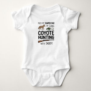 Pack My Diaper Bag I'm Going Coyote Hunting With Baby Bodysuit