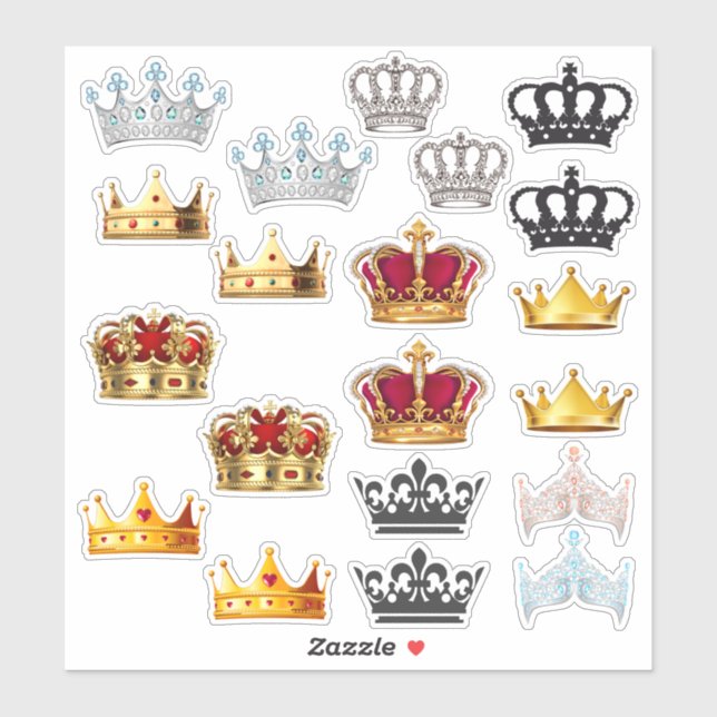 Pack of 20 stickers My crowns (Sheet)