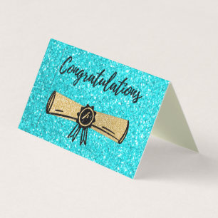 Pack of 25 Congratulation Glitter Graduation Cards