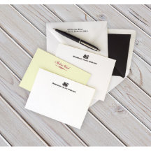 Pack of 25 Letterpress Motif Correspondence Cards