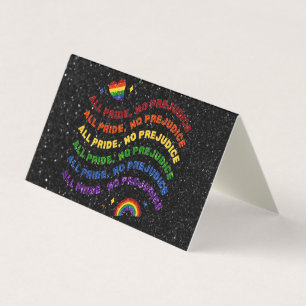 Pack of 25 LGBT Glitter All Pride No Prejudice