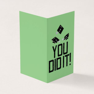 Pack of 25 You did it! Glitter Graduation Cards