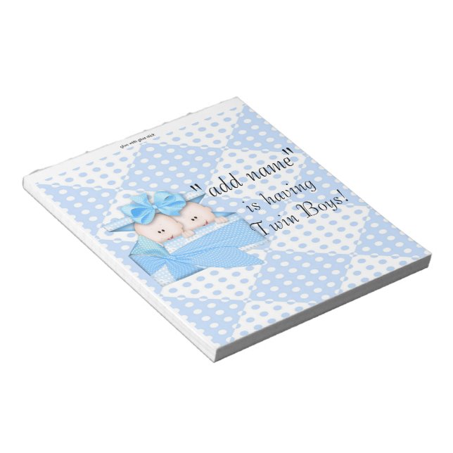 Pack of Baby Shower Candy Bar Wrappers Party Favou Notepad (Angled)