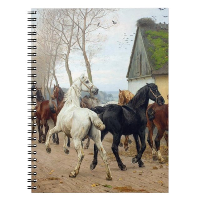 Pack of Horses circa 1878 Notebook (Front)