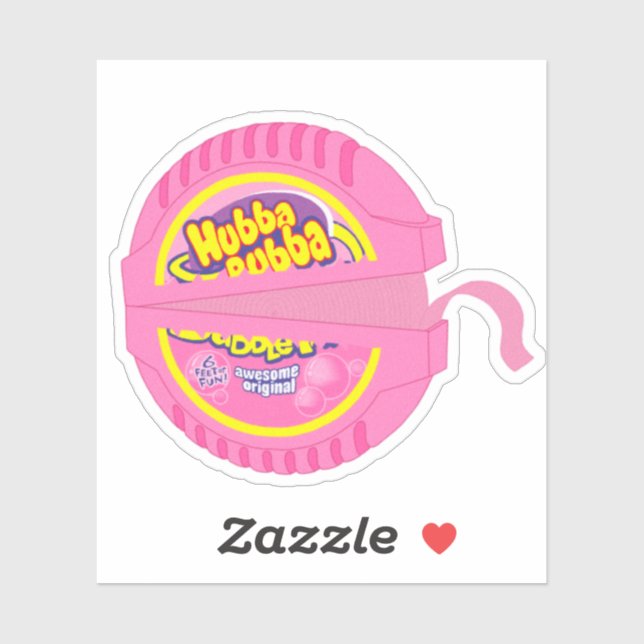 Pack of Hubba Bubba Bubblegum Sticker (Sheet)
