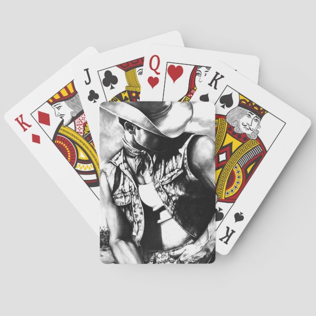Pack of Original Art Cowboy Playing Cards (Back)