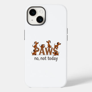 Pack of Paws: Fun Dog Squad - "No, Not Today" Case-Mate iPhone 14 Case