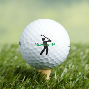 Pack Of Personalised Golf Balls With Name