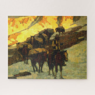 Pack Train Edgar Payne Jigsaw Puzzle